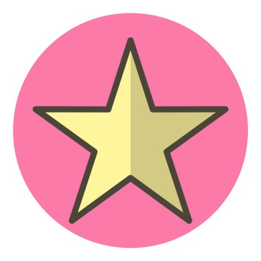 Moda biçimi izole edilmiş arkaplan yıldız simgesi