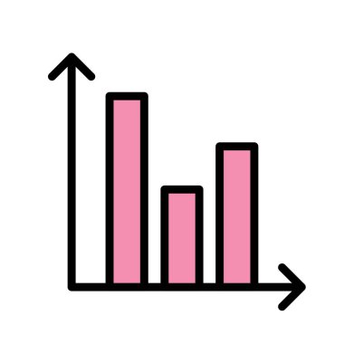 grafik çizelgesi vektör simgesi