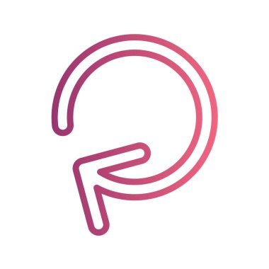 Pembe ve beyaz simgenin vektör illüstrasyonu