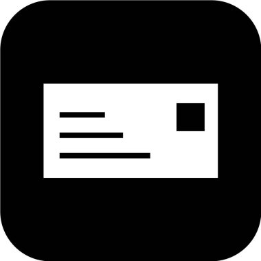 beyaz arkaplanda siyah simge izole edildi