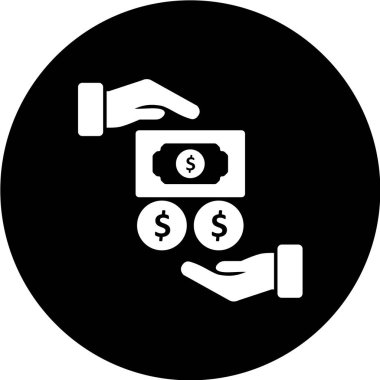 Dolar simgesi, vektör iilüstrasyonu