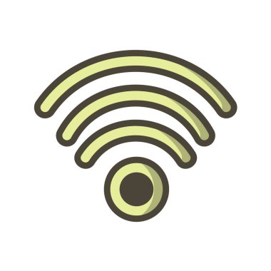 wifi sinyal simgesi, vektör illüstrasyonu