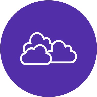 bulut simgesi, vektör illüstrasyonu