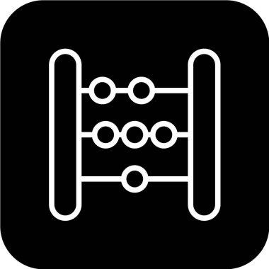 Matematiksel bar ikonu. vektör illüstrasyonu