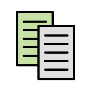 belge simgesi vektör illüstrasyonu