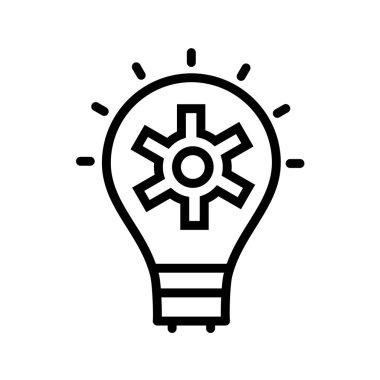 ampul simgesi, vektör illüstrasyonu