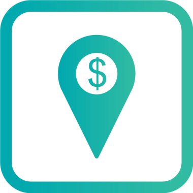 Harita işaretleyici simgesi. vektör illüstrasyonu