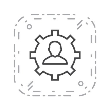 İş vektörü illüstrasyonu beyaz arkaplanda izole edildi 