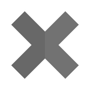 Moda Biçimli İzole Arkaplanda Simgeyi İptal Et