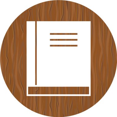 Kahverengi kağıtlı ahşap bir tahtanın vektör çizimi