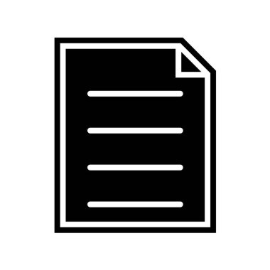 belge simgesi vektör illüstrasyonu