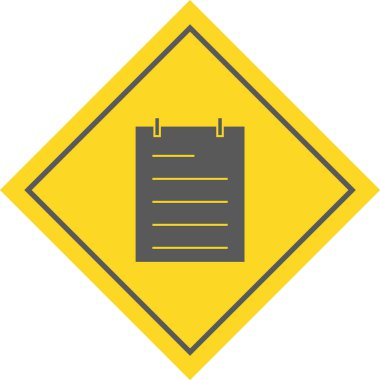 Moda Biçiminde Not Simgesi İzole Arkaplan 