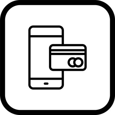 Moda tarzı izole edilmiş arka planda mobil bankacılık simgesi    