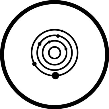 Bilim simgesi vektör illüstrasyonu