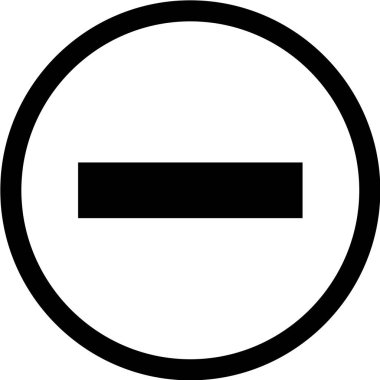 Bir dur işareti simgesinin vektör illüstrasyonu