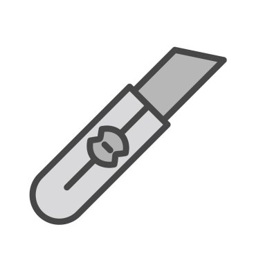 Moda Biçimli Kesici Simgesi İzole Arkaplan      