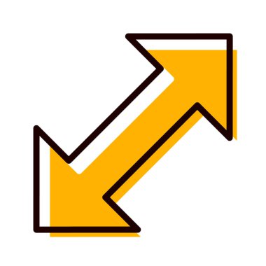 Moda Biçiminde Çifte Ok Simgesi İzole Arkaplan