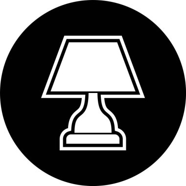 Moda Biçimli Lamba Simgesi İzole Arkaplan