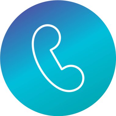 Telefon ile mavi vektör düğmesi