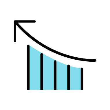 İş ve finans simgesinin vektör illüstrasyonu