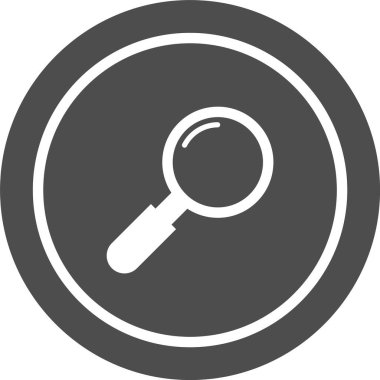 Moda Biçiminde Arama Simgesi İzole Arkaplanı