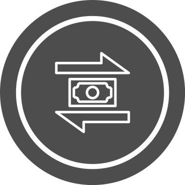 Aktarım Simgesi Moda Biçiminde İzole Arkaplan  