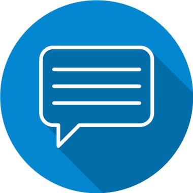 konuşma balonu simgesi, vektör illüstrasyonu