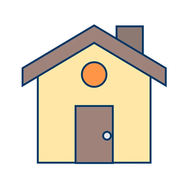 Icono Casa Estilo Negro Aislado Sobre Fondo Blanco Pájaro Símbolo — Vector de stock