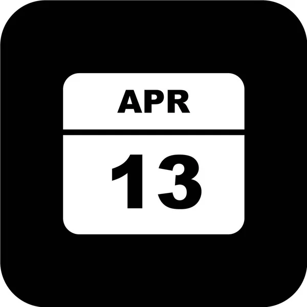 Kalender Ikon Med Datum Vektor Illustration — Stock vektor