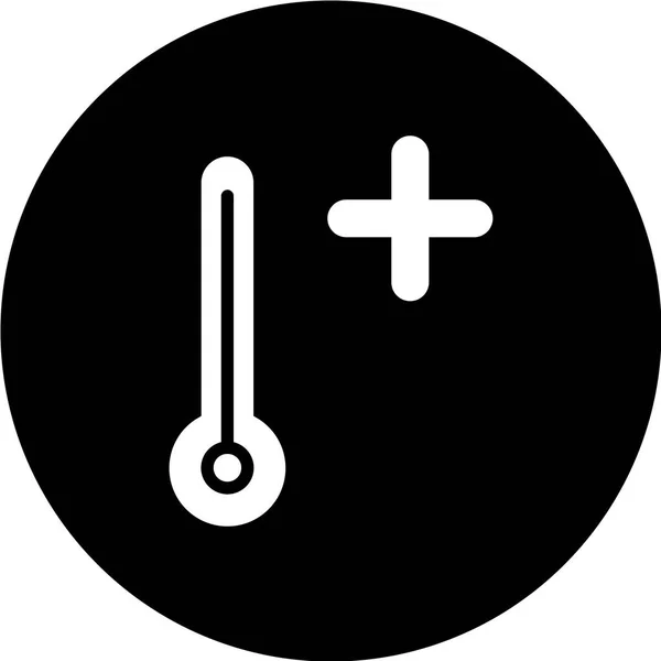 Vektorillustration Eines Thermometersymbols — Stockvektor