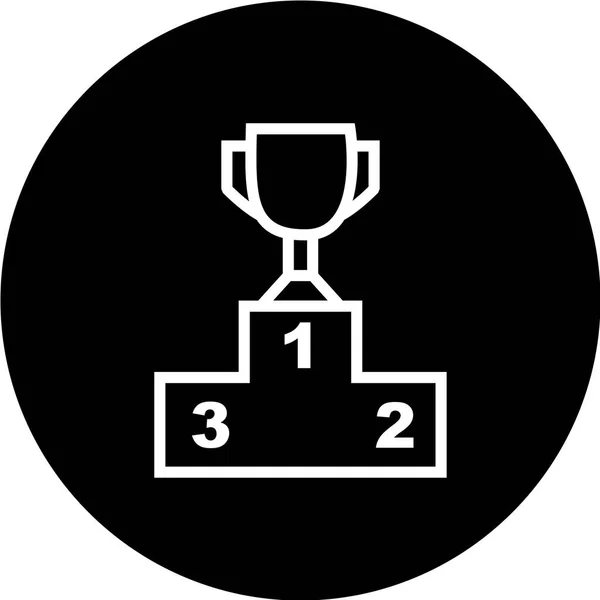 Иконка Вектора Кубка Чемпиона — стоковый вектор