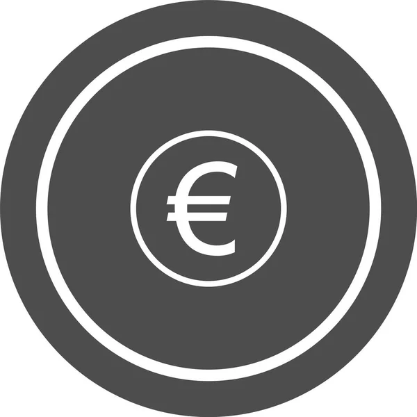 Euro Pictogram Trendy Stijl Geïsoleerde Achtergrond — Stockvector