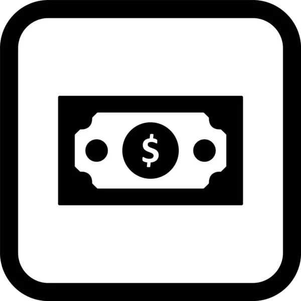 Icono Nota Banco Estilo Moda Fondo Aislado — Vector de stock