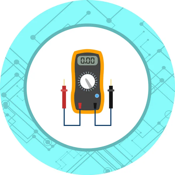 Voltmeter Icon Trendy Style Isolated Background — 스톡 벡터