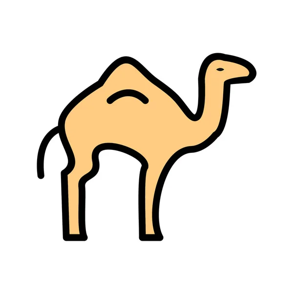 卡通骆驼的病媒图解 — 图库矢量图片