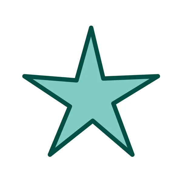 Ikona Gwiazdy Płaskim Stylu Izolowane Białym Tle Symbol Bożego Narodzenia — Wektor stockowy