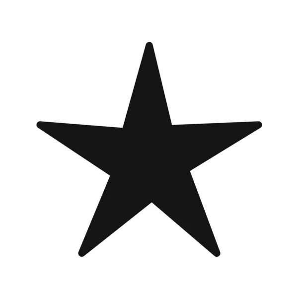 Icono Estrella Estilo Negro Aislado Sobre Fondo Blanco Religión Símbolo — Vector de stock