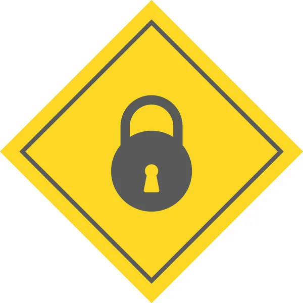 Lock Icon Trendigen Stil Isolierten Hintergrund — Stockvektor