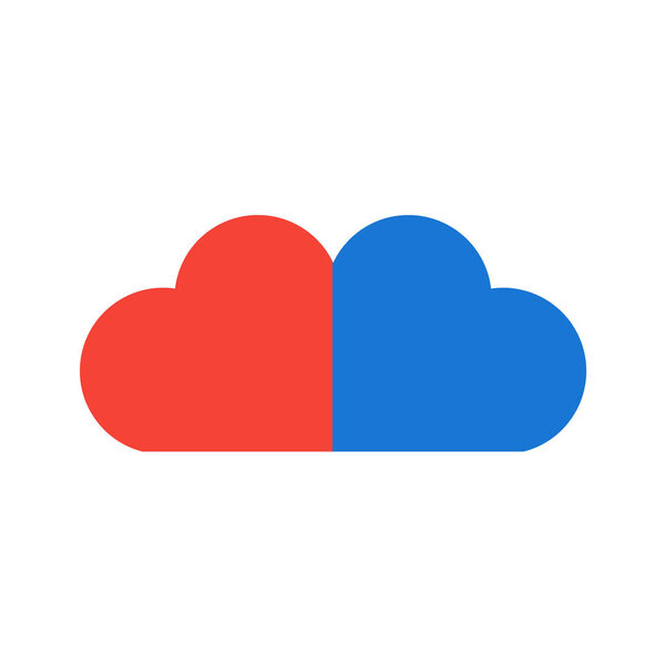 cloud icon, vector illustration