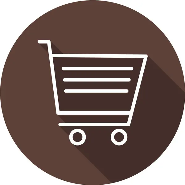 Icono Del Carrito Compras Ilustración Del Vector — Vector de stock