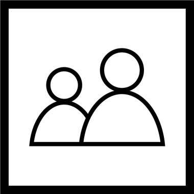 beyaz arkaplanda siyah simge izole edildi