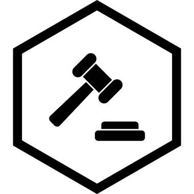 Açık Artırma Simgesi Moda Biçiminde İzole Arkaplan    