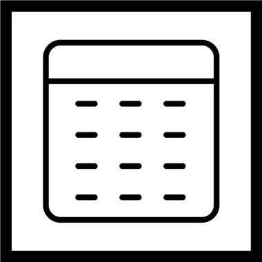 beyaz arkaplanda siyah simge izole edildi