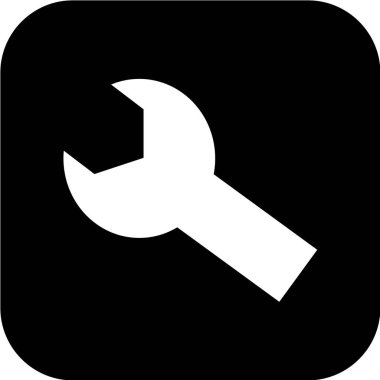 beyaz arkaplanda siyah simge izole edildi