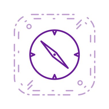 beyaz arkaplanda kamp konsepti vektör simgesi 