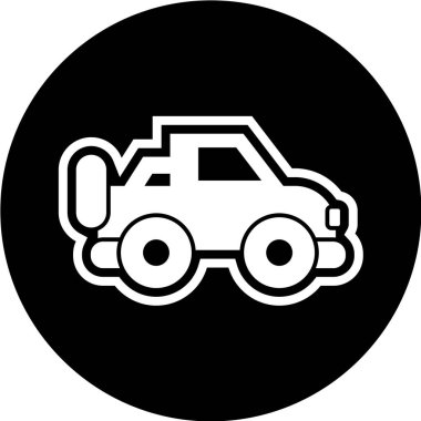 araba simgesi vektör illüstrasyonu