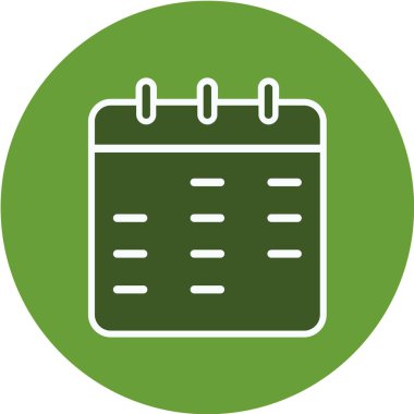 Takvim simgesi vektör illüstrasyonu