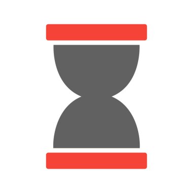 Moda biçimi izole edilmiş arkaplanda kum saati simgesi