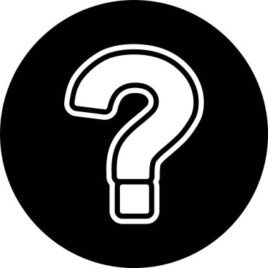  Moda Biçimli İzole Arkaplanda Soru İşareti Simgesi