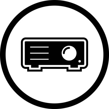 Projektör Simgesi Moda Biçiminde İzole Arkaplan